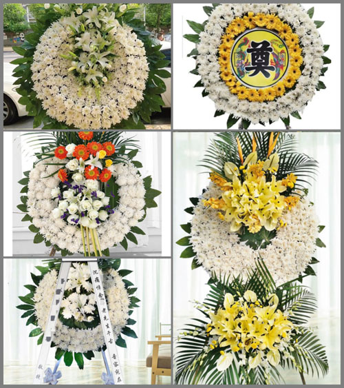 广东肇庆市怀集县怀城镇龙西村花圈速递
